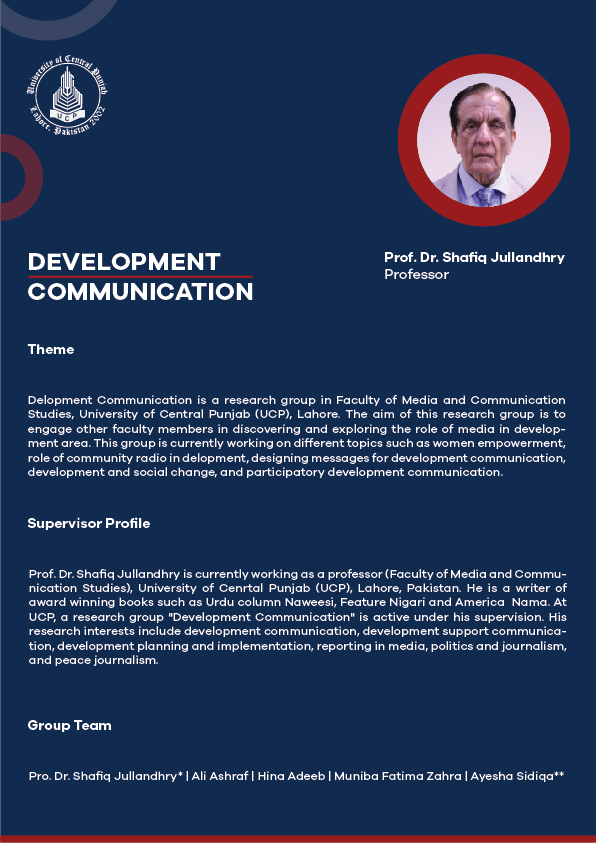 Research Groups University of Central Punjab